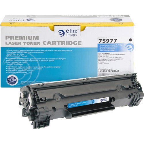 Elite Image ELI75977 Remanufactured Toner Cartridge Alternative For Hp (83A) - Black - Laser - 1500 Page - 1 Each
