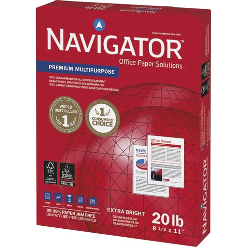 Navigator SNANMP1120PL Premium Multipurpose Trusted Performance Paper - Extra Opacity - White