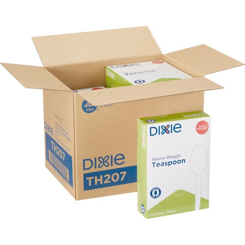 Dixie DXETH207CT Heavyweight Disposable Teaspoons Grab-N-Go by GP Pro