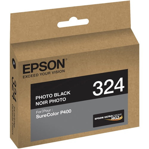 Epson EPST324120 UltraChrome 324 Original Inkjet Ink Cartridge - Photo Black - 1 Each