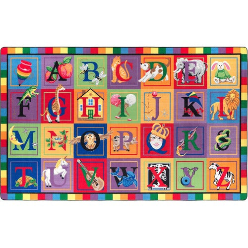 Flagship Carpets FCIFE11132A ABC Blocks Alphabet Rug