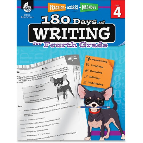 Shell Education SHL51527 4th Grade 180 Days of Writing Book Printed Book