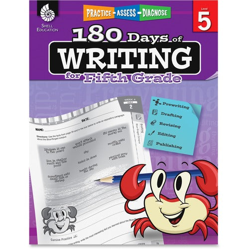 Shell Education SHL51528 5th Grade 180 Days of Writing Book Printed Book