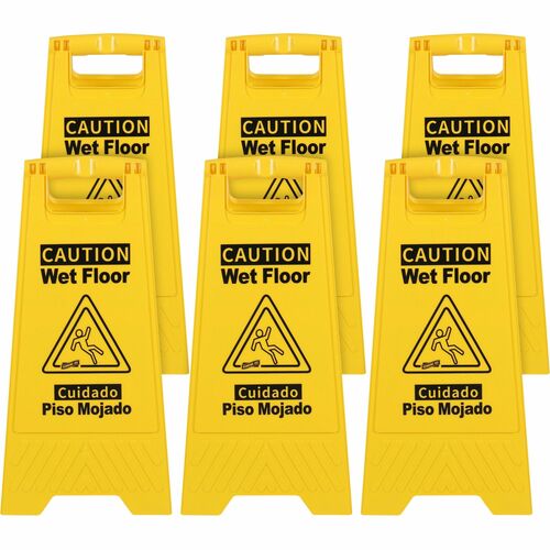 Genuine Joe GJO85117CT Universal Graphic Wet Floor Sign