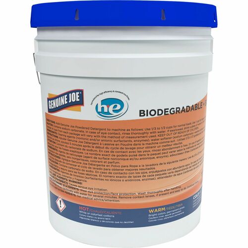 Genuine Joe GJO99737 Economical Powdered Laundry Detergent in Pail