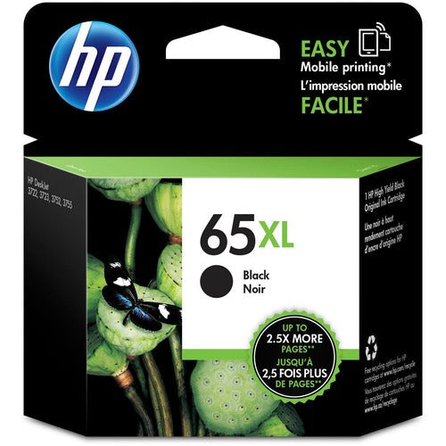 HP HEWN9K04AN 65Xl Original Ink Cartridge - Black - Inkjet - High Yield - 300 Page - 1 Each