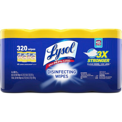 Lysol RAC90641 4-pack Disinfecting Wipes