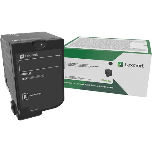 Lexmark LEX74C0HKG Unison Original High Yield Laser Toner Cartridge - Black - 1 Each
