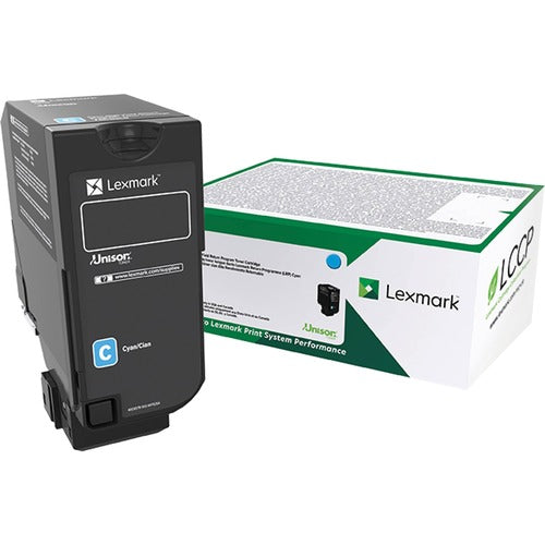 Lexmark LEX74C0SCG Unison Original Standard Yield Laser Toner Cartridge - Cyan - 1 Each