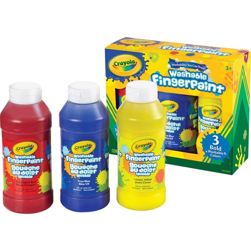 Crayola CYO551310 Washable Fingerpaint Bold Colors Set