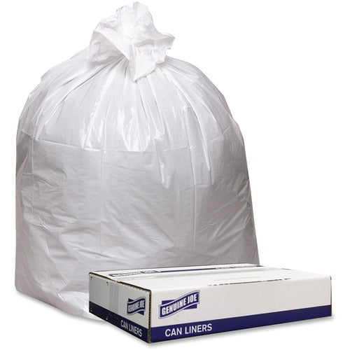 Genuine Joe GJO3339W Low Density White Can Liners