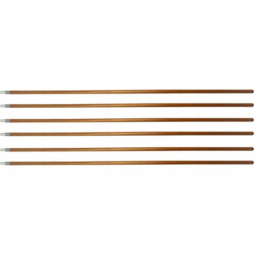 Genuine Joe GJO37061CT Wood Handle with Threaded Metal Tip
