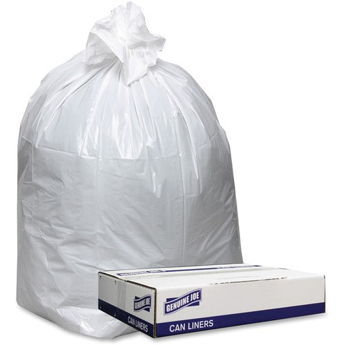 Genuine Joe GJO3858W Low Density White Can Liners