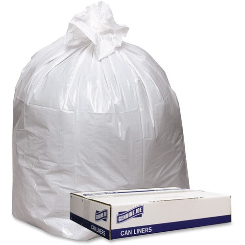 Genuine Joe GJO4347W Low Density White Can Liners