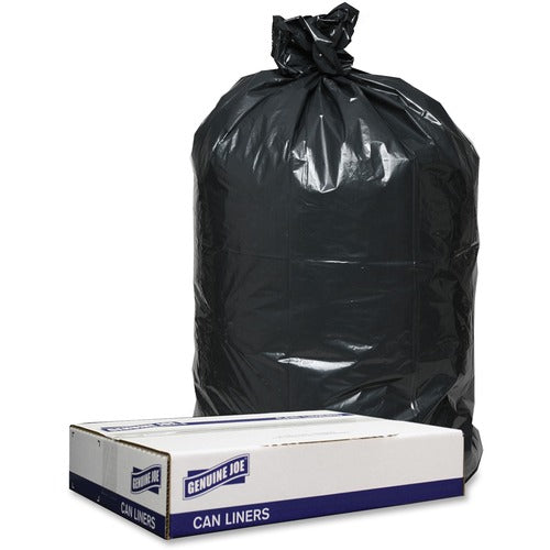 Genuine Joe GJO98209 Low Density Black Can Liners