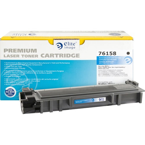 Elite Image ELI76158 Remanufactured Toner Cartridge - Alternative For Brother (Tn660) - Black - Laser - 2600 Page - 1 / Each