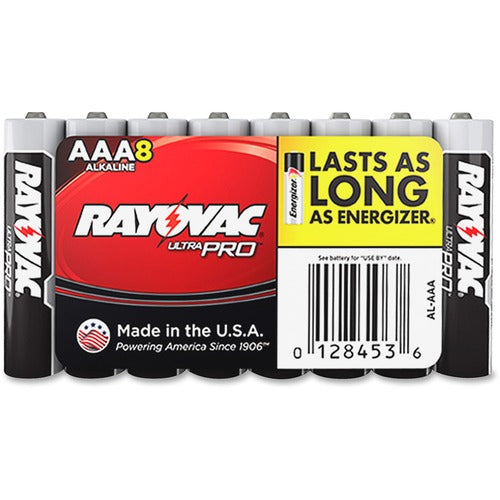 Rayovac RAYALAAA8JCT Ultra Pro Alkaline AAA Battery 8-Packs