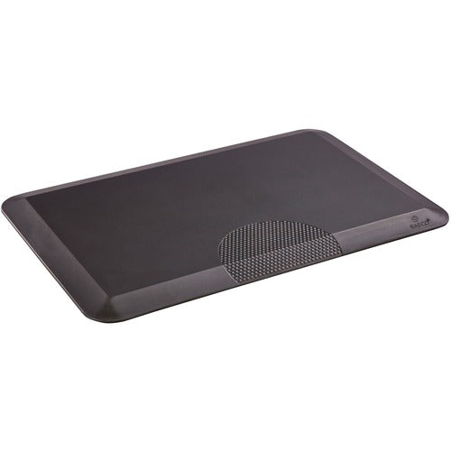 Safco SAF2110BL Anti-Fatigue Mat - Floor, Carpet - 20" Length X 19.75" Width X 0.75" Thickness - Rectangle - Polyurethane - Black