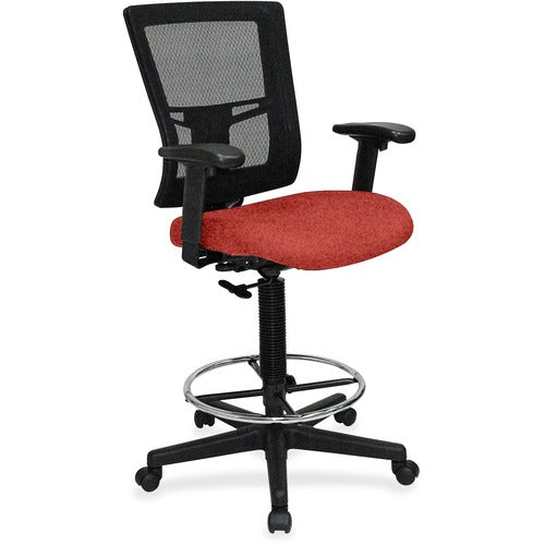 Lorell LLR43100075 Mesh Back Drafting Stool