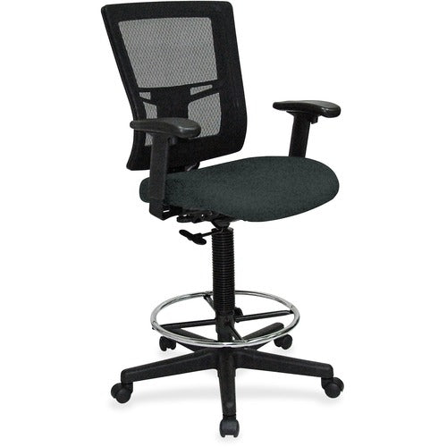 Lorell LLR43100076 Mesh Back Drafting Stool