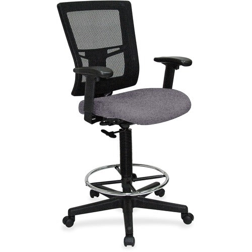 Lorell LLR43100101 Mesh Back Drafting Stool