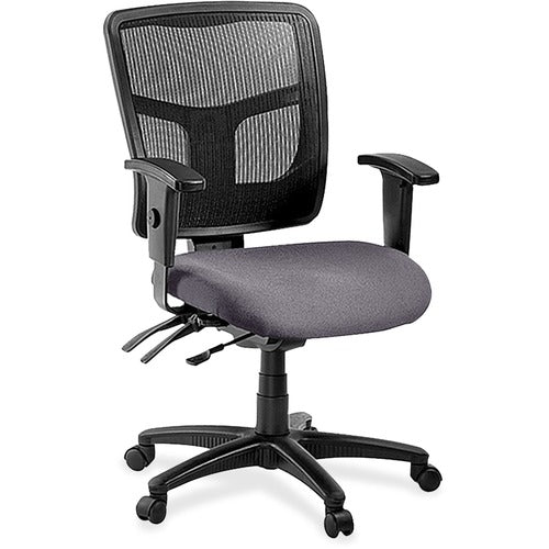 Lorell LLR86201101 ErgoMesh Series Managerial Mesh Mid-Back Chair