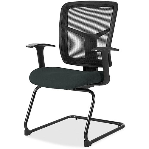 Lorell LLR86202076 ErgoMesh Series Mesh Back Guest Chair with Arms