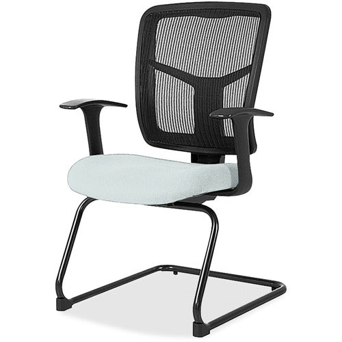 Lorell LLR86202102 ErgoMesh Series Mesh Back Guest Chair with Arms