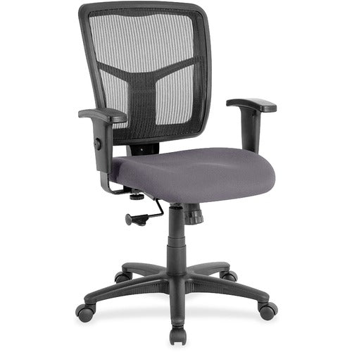 Lorell LLR86209101 Ergomesh Managerial Mesh Mid-back Chair