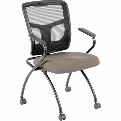 Lorell LLR84374008 Ergomesh Nesting Chairs with Arms