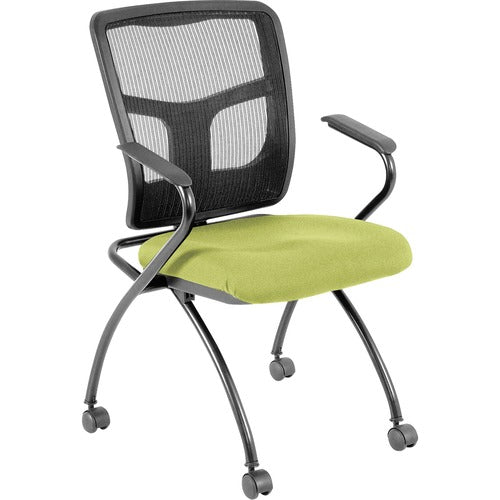 Lorell LLR84374009 Mesh Back Nesting Training/Guest Chairs