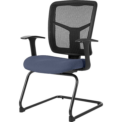 Lorell LLR86202010 ErgoMesh Series Mesh Back Guest Chair with Arms