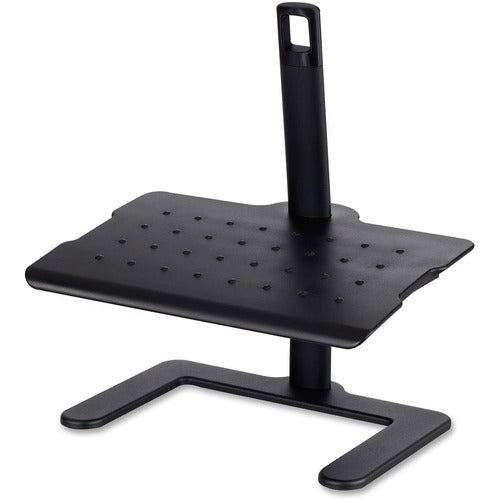 Safco SAF2129BL Adjustable-Height Footrest - Adjustable Height, Ergonomic Design, Comfortable, Anti-Fatigue, Sturdy, Durable - 16" Adjustment - 20" X 12" - Black