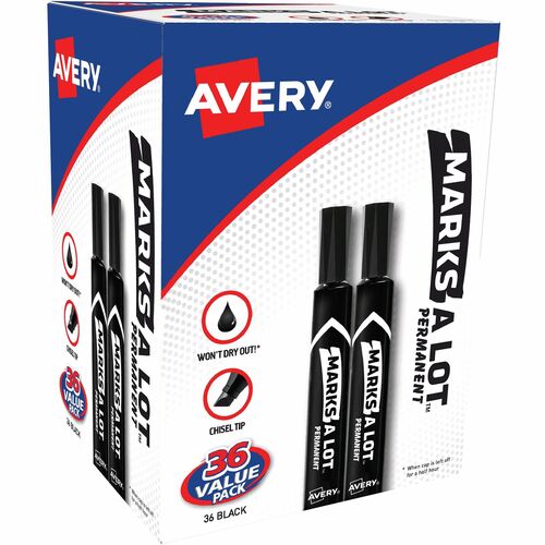 Avery® Marks A Lot AVE98206 Avery® Marks A Lot Marks A Lot Permanent Markers - Large Desk-Style Size