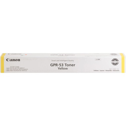 Canon CNMGPR53Y GPR-53 Original Laser Toner Cartridge - Yellow - 1 Each