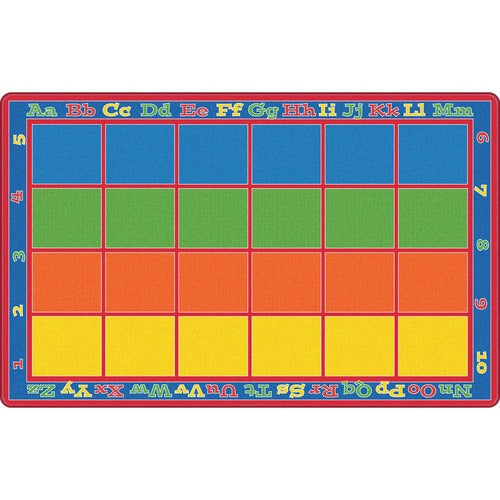 Flagship Carpets FCIFE34456A Primary Colors Square Grids Rug