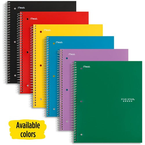 Five Star MEA05200 Wirebound Wide Rule 1-Subject Notebook