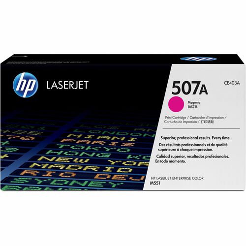 HP HEWCE403A 507A Original Laser Toner Cartridge - Single Pack - Magenta - 1 Each