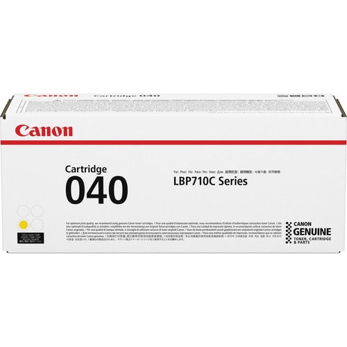 Canon CNMCRTDG040Y Original Laser Toner Cartridge - Yellow - 1 Each