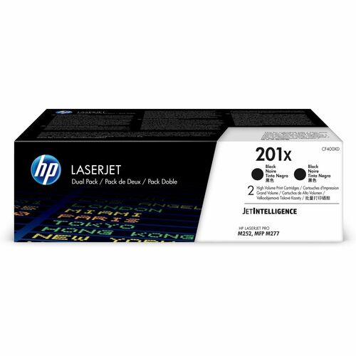 HP HEWCF400XD 201X (CF400XD) Original High Yield Laser Toner Cartridge - Black - 2 / Carton