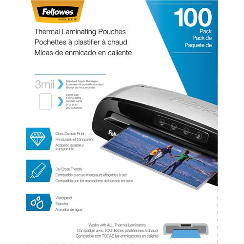 Fellowes FEL5743301 Letter-Size Thermal Laminating Pouches
