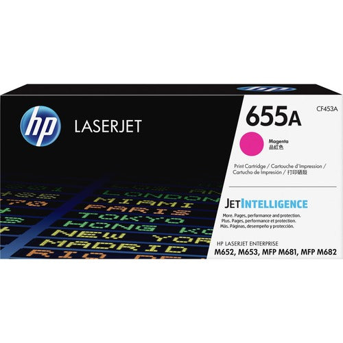 HP HEWCF453A 655A (CF453A) Original Laser Toner Cartridge - Magenta - 1 Each
