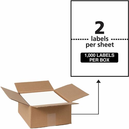 Avery® AVE95526 5-1/2" x 8-1/2" Labels, Ultrahold®, 1,000 Labels (95526)