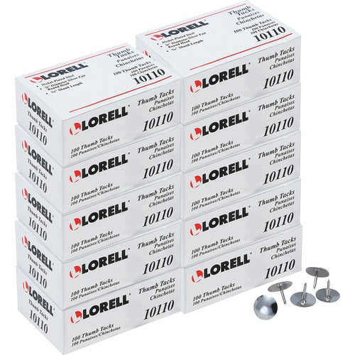 Lorell LLR10110BX 5/16" Long Thumb Tacks
