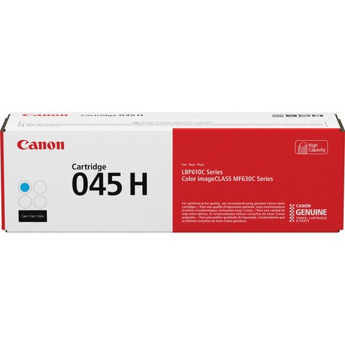 Canon CNMCRTDG045HC 045H Original High Yield Laser Toner Cartridge - Cyan - 1 Each