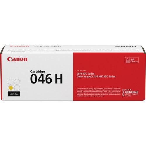 Canon CNMCRTDG046HY 046H Original High Yield Laser Toner Cartridge - Yellow - 1 Each