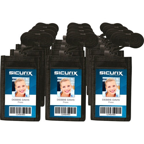 SICURIX BAU55120BX Carrying Case (Pouch) Business Card - Black
