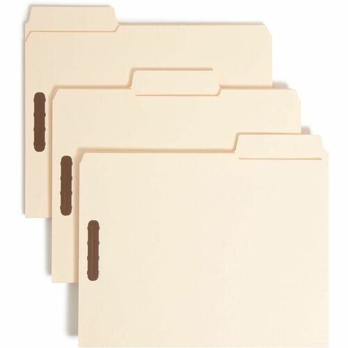 Smead SMD14545 SuperTab 1/3 Tab Cut Letter Recycled Fastener Folder