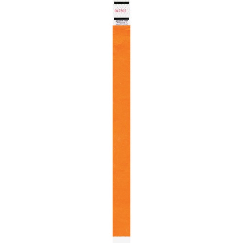 Advantus AVT91120 Neon Tyvek Wristbands