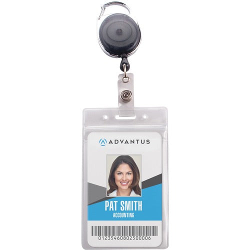 Advantus AVT91129 Badge Reel Holder Combo Pack